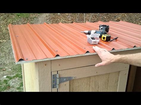 how to put a sheet metal roof on a shed|installing a metal roof yourself.